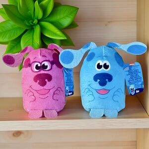 ⭐️⭐️NWT Blues Clues Mini Podpals Plush Set Blue & Magenta Nickelodeon